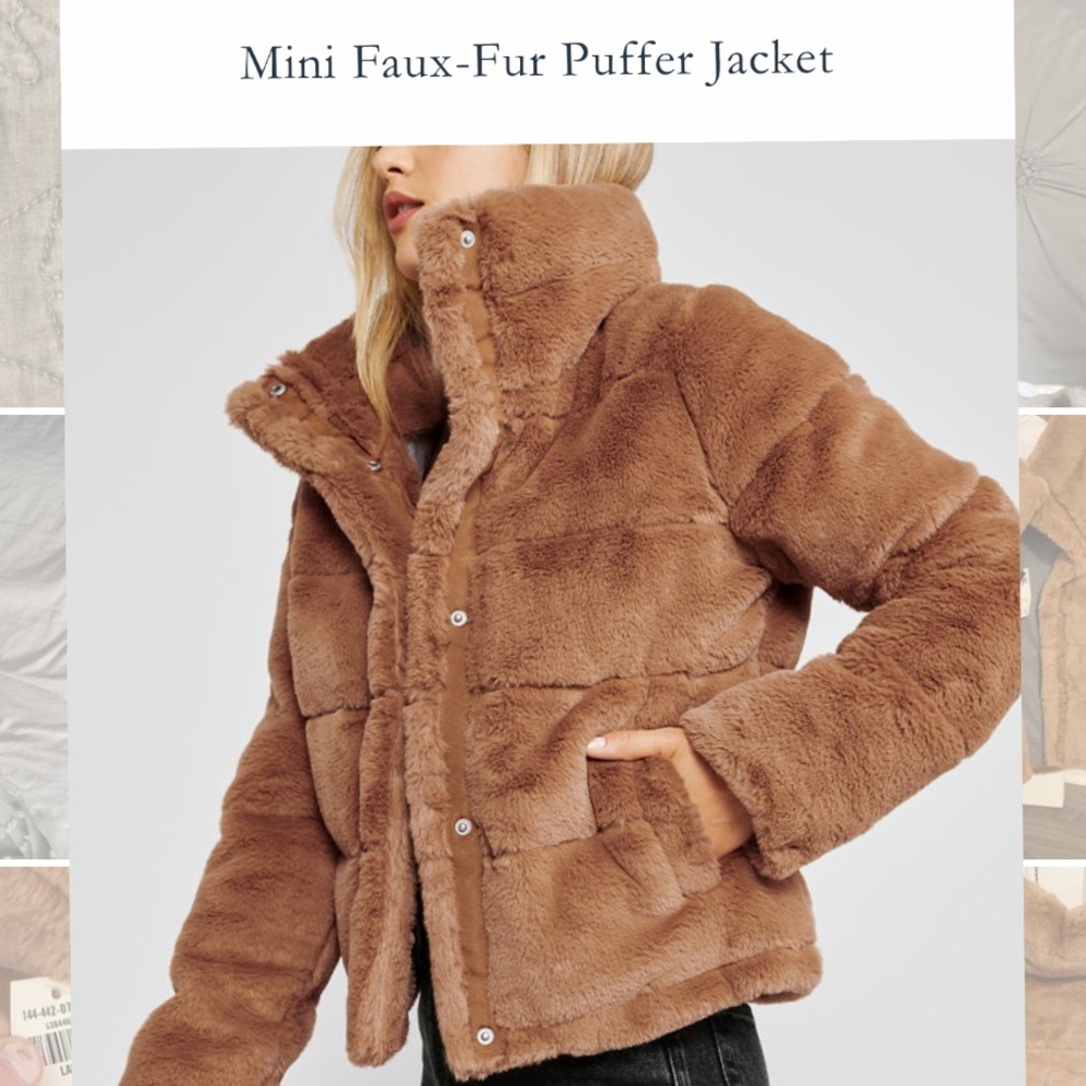 Faux fur jacket